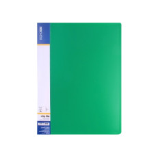 Папка, А4, с прижимом пластиковая, CLIP B, с карманом, mix, E31208