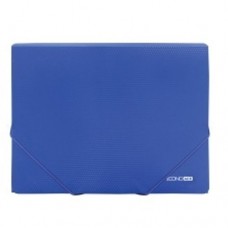 Папка пластиковая, А4, на резинке, 500мкм, синяя, E31601-02