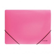 Папка пластиковая, А4, на резинке, розовая, 500мкм, E31633-09