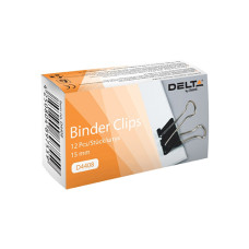 Биндер 15мм, (12шт) черный, D4408. Биндер 15мм, (12шт) черный, D4408.