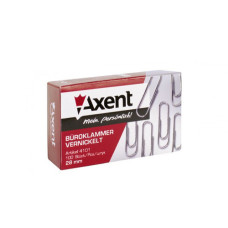 Скрепка канцелярская, 28мм (100шт) никелированная, 4101-A. Скрепка канцелярская, 28мм (100шт) никелированная, 4101-A.