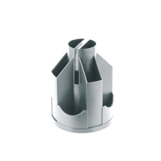 Подставка канцелярская, вертушка, пустая, серая, D3004-03 Подставка канцелярская, вертушка, пустая, серая, D3004-03