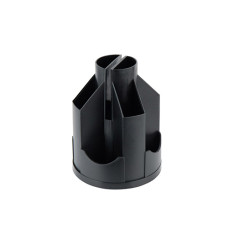 Подставка канцелярская, вертушка, пустая, черная, D3004-01