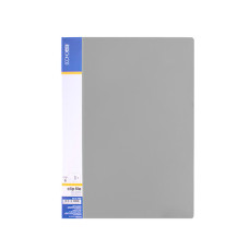Папка-скоросшиватель А4 (2см) 500мкр, пластик, серая, E31207-10 Папка-скоросшиватель А4 (2см) 500мкр, пластик, серая, E31207-10